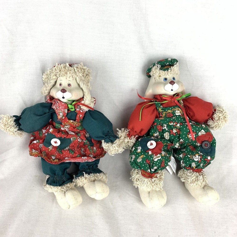 Vintage House of Lloyd Christmas Around the World "Hip and Hop" Bunny Set 542064